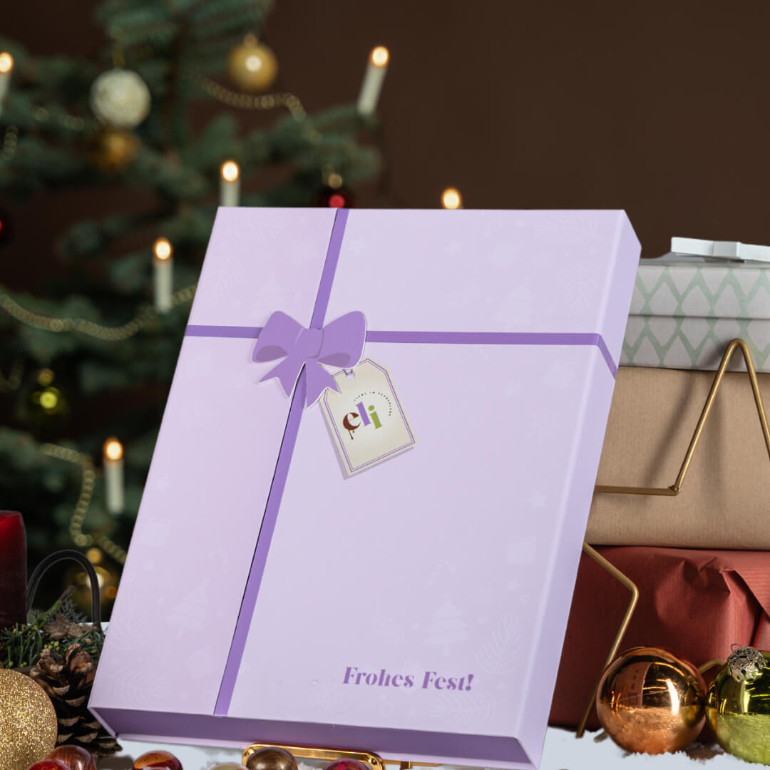 Vegane Pralinen, Geschenkbox, Weihnachten, Eli Pralinen